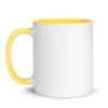 White Ceramic Mug with Color Inside