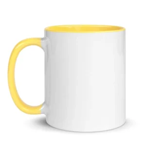 White Ceramic Mug with Color Inside