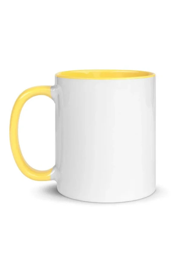 White Ceramic Mug with Color Inside