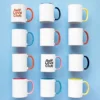 White Ceramic Mug with Color Inside