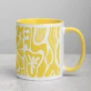 White Ceramic Mug with Color Inside
