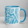 White Ceramic Mug with Color Inside